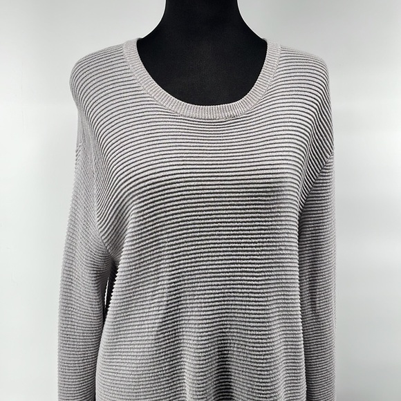 SAMSOE samsoe grey light weight sweater polyamide viscose minimalist sz m - Picture 8 of 13